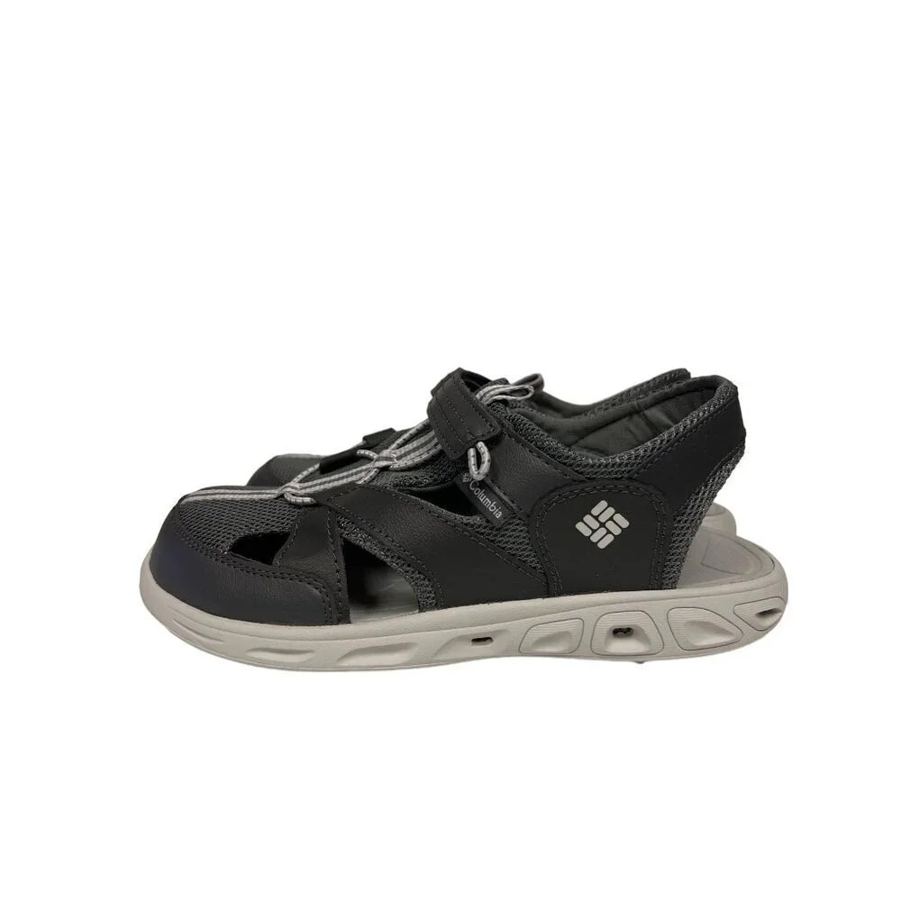 NEW! Columbia Techsun Wave Youth 1767561011 Shark Grey Sandals Youth Size 6